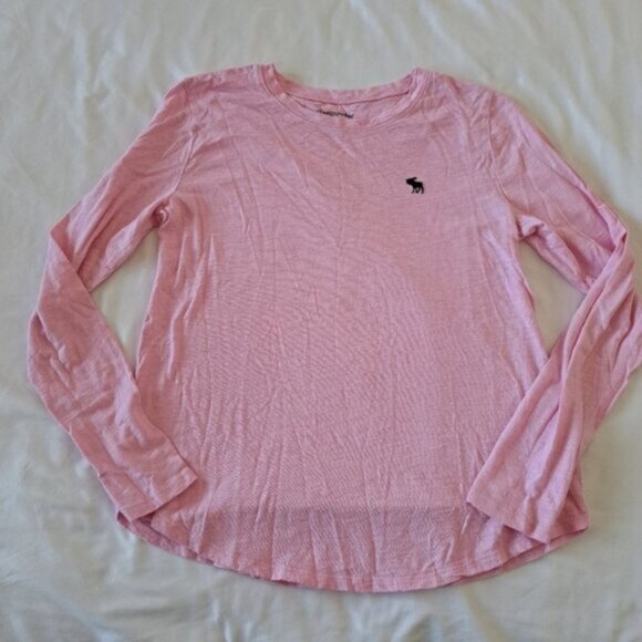 Abercrombie kids pink size 15/16 long sleeved tshirt - Picture 1 of 3
